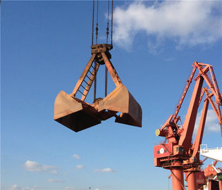 Trung Quốc 16T Mechanical Clamshell Grab Bucket 10m³  For Bulk Cargo Crane , Customized Color nhà cung cấp