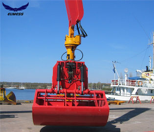 Trung Quốc Red Hydraulic Drive Clamshell Grab Bucket for Excavator or Crane Handling Rock and Scrap 1.6m³ nhà cung cấp
