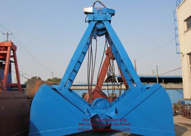 Trung Quốc Low Noise and Safety Mechanical Clamshell Grab Bucket , Four Ropes Grapple 10m³ nhà cung cấp