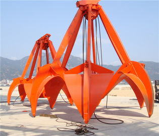 Trung Quốc 16T Ropes Mechanical Orange Peel Grab 5m³  for Loadiing Sand Stone / Steel Scraps and Ore nhà cung cấp