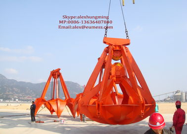 Trung Quốc Mechanical Tools Orange Peel Mineral Powder Grapples / Grabs For Bulk Cargo Loading nhà cung cấp
