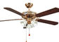 Electroplated Rose Gold Modern Ceiling Fan Light Fixtures with Iron , Acrylic nhà cung cấp