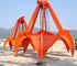 16T Ropes Mechanical Orange Peel Grab 5m³  for Loadiing Sand Stone / Steel Scraps and Ore nhà cung cấp