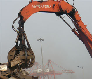 Trung Quốc Hydraulic or Mechanical Excavator Orange Peel Grab for Handling Scrap Metal , Waste Lump nhà cung cấp