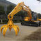 Orange peel grab bucket excavator rotating hydraulic grab nhà cung cấp