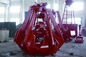 Red 40t Four Rope Excavator Grab With 8 m3 Bucket For Minerals / Ore Handling nhà cung cấp